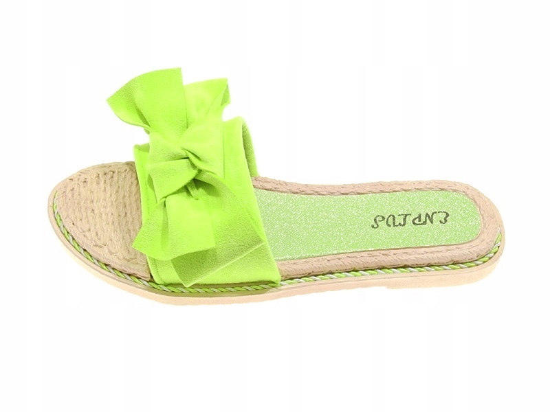 ZAMSZOWE KLAPKI DAMSKIE LS9501-6 Green r.40 Rozmiar 40