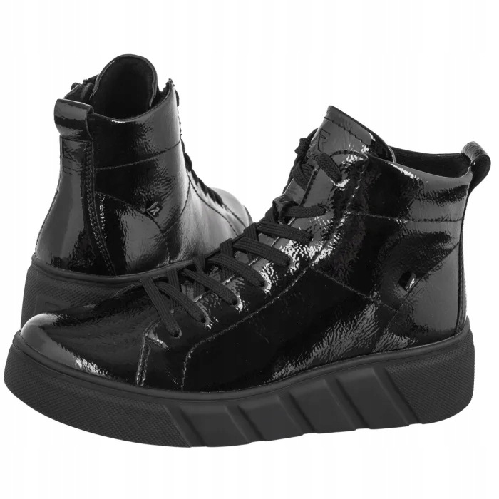 Dámské boty Rieker Černé Lakované W2661-01 Black