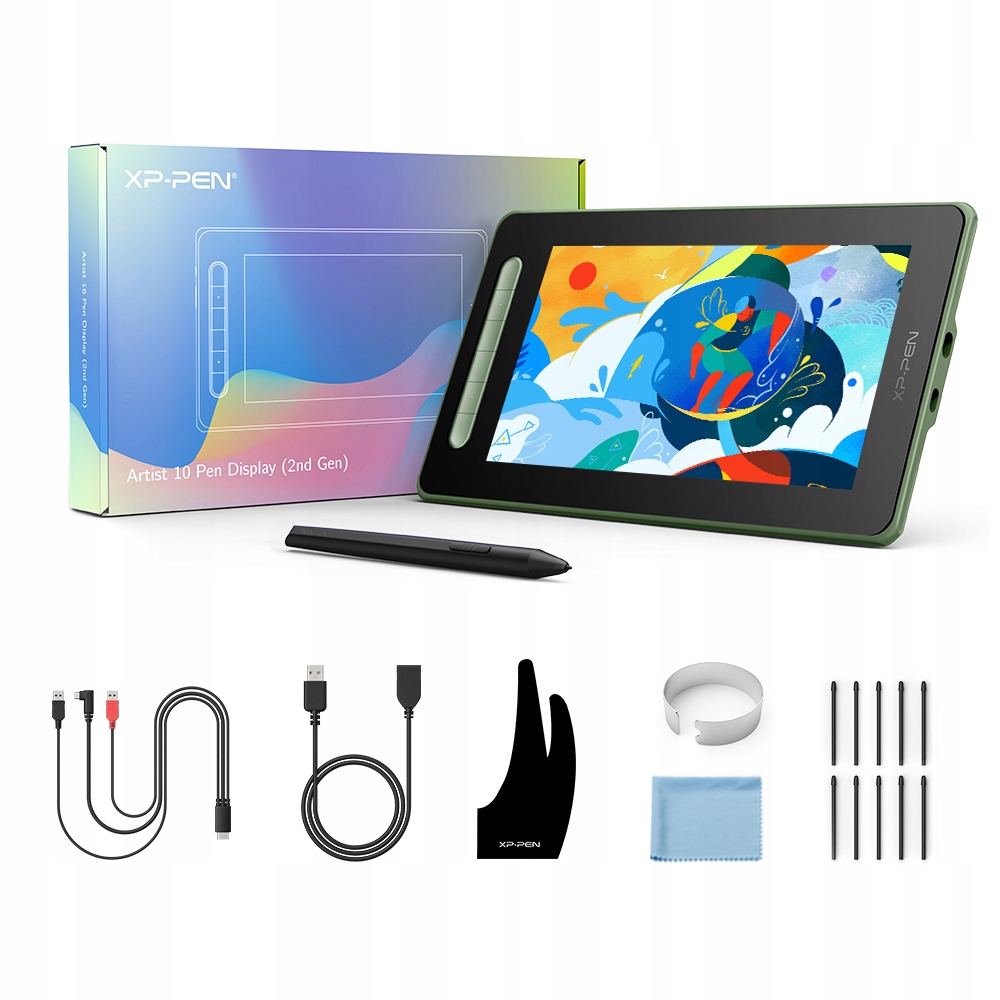 LCD tollas tablet Xp-Pen Artist 10 2nd zöld