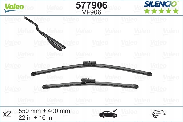 577906 - Стеклоочистители SILENCIO X. TRM X2 550/400 для FORD