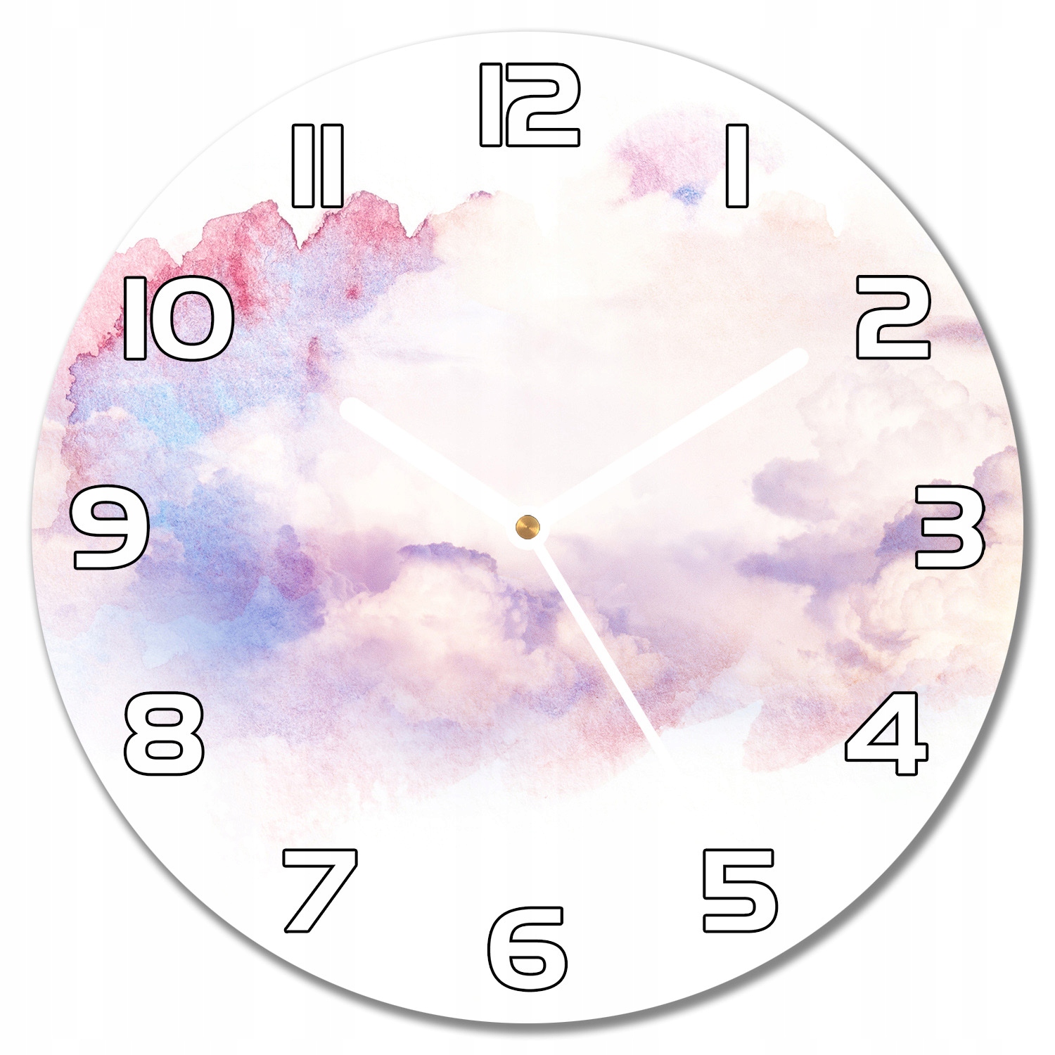 

Nowoczesny wiszący zegar Abstrakcja chmury f30cm