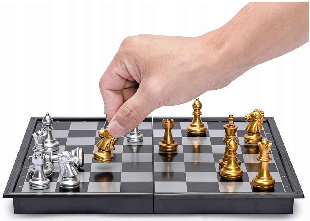 SZACHY MAGNETYCZNE - KLASYCZNA GRA 3W1 - PRESTIŻ Producent inny