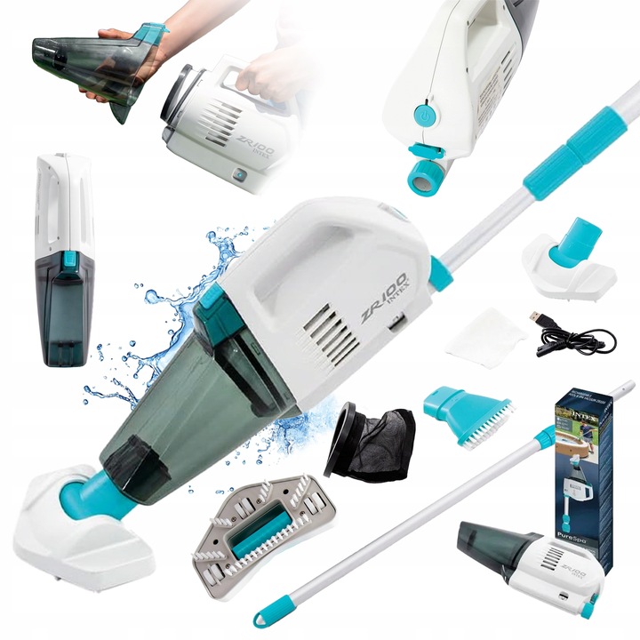 Intex 28626 Odkurzacz Basenowy Bezprzewodowy Spa Ręczny 239cm