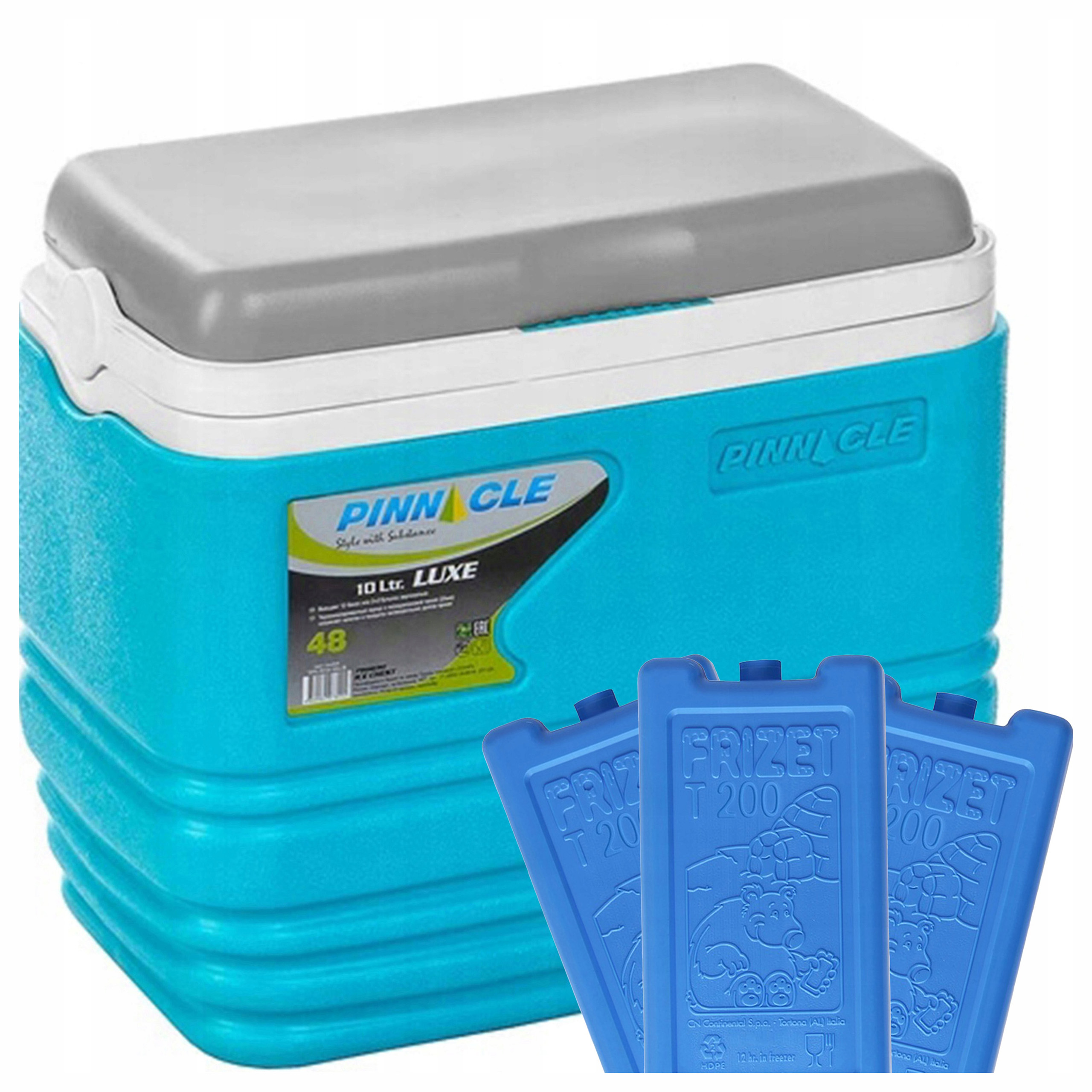 Sada kempingové ledničky Pinnacle Tpx 7013 10L Tyrkysová 3 gelové náplně