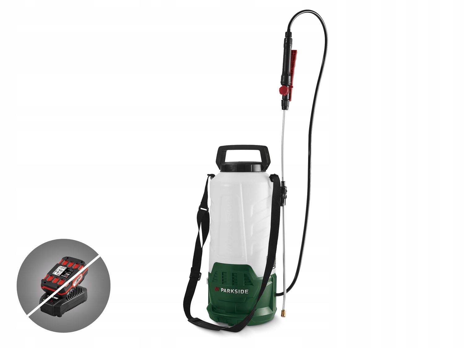 Opryskiwacz ciśnieniowy akumulatorowy 5L 12V 20V 12/20-Li Parkside