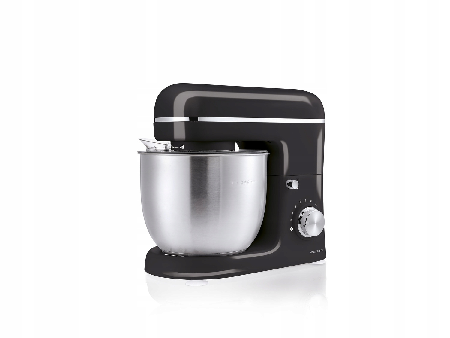 Skm 600 D4 Czarny Robot kuchenny SilverCrest skm 600 W mikser planetarny