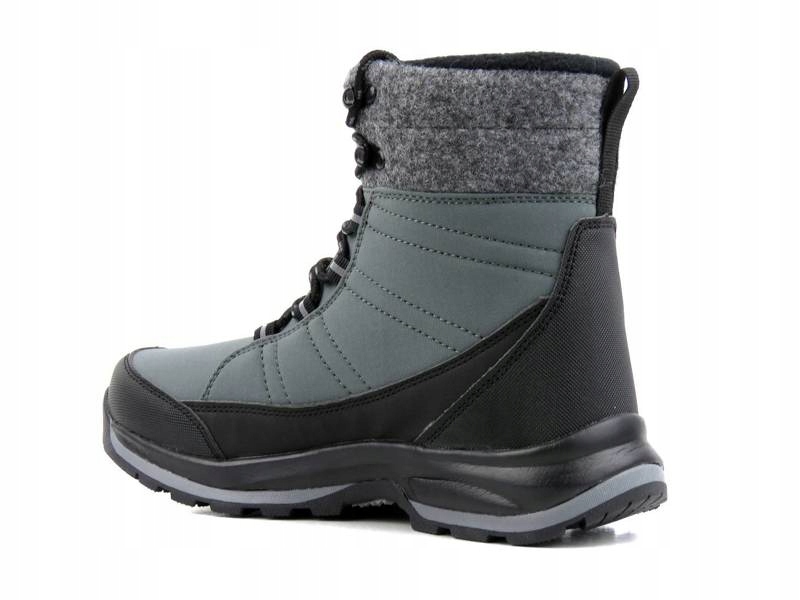 ŚNIEGOWCE DAMSKIE DK 2104 SOFTSHELL BUTY ZIMOWE Kolor szary