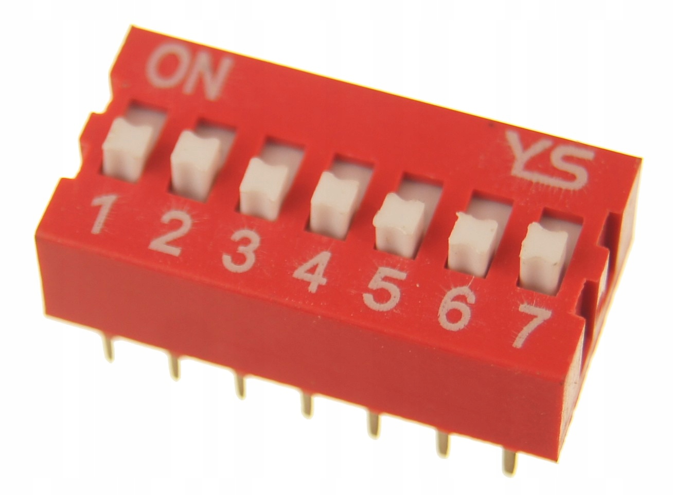 

DS-07 Dip Switch 7 pozycyjny czerwony 2 szt.