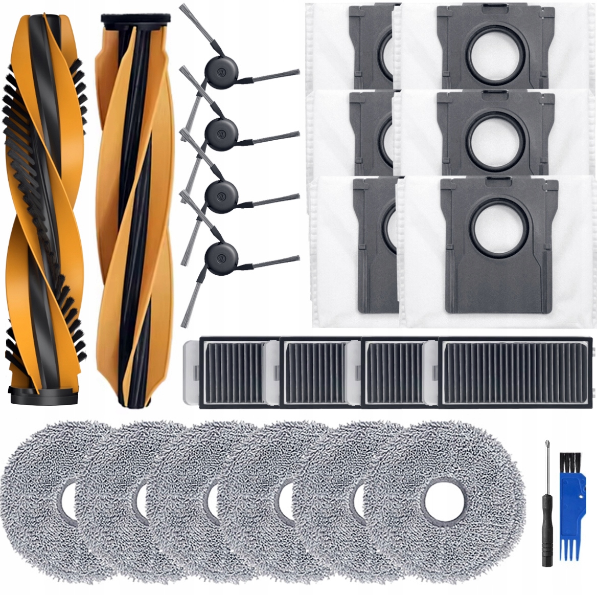 Duży dedykowany zestaw do Mova V50 ultra worki, szczotki mopy filtry