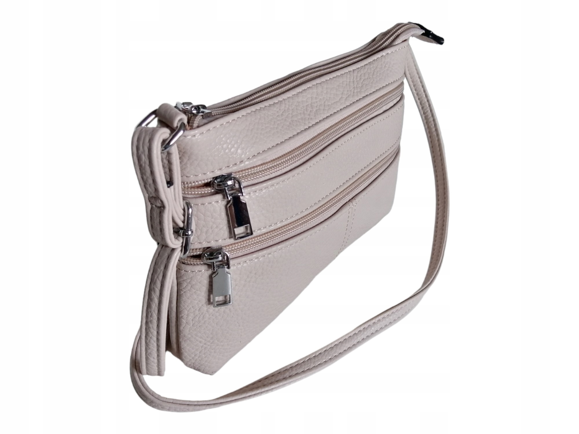 LISTONOSZKA NA RAMIĘ - KLASYCZNA TOREBKA DAMSKA - BEŻOWA DAMSKA TOREBKA Kod producenta TDL-5974