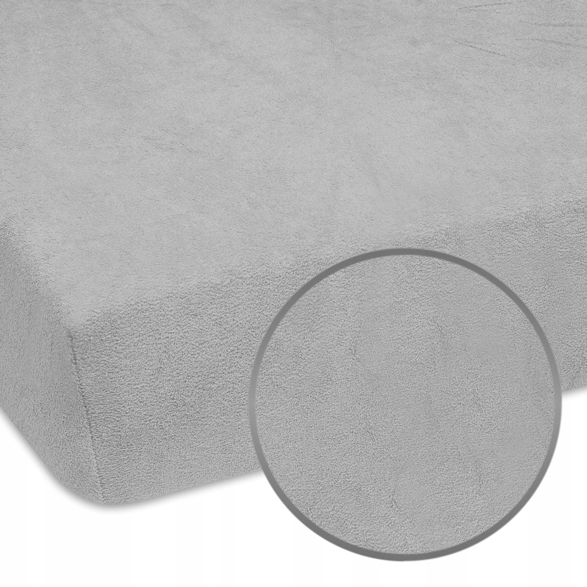 

Szare Prześcieradło Na Materac Łóżko 90x200 cm