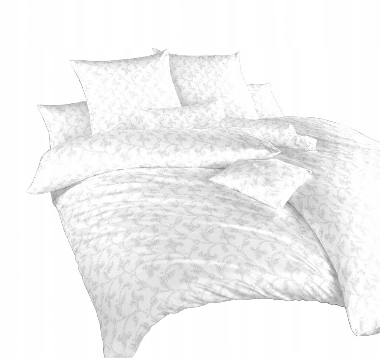Dadka Obliečky damask Rokoko biele 140x200, 70x90 cm