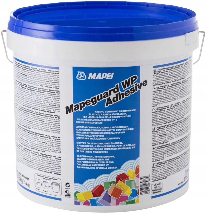Фото - Лаки й лазурі Mapei Mapeguard Wp Adhesive Klej Do Mat hydroizolacji wp90 wp200 6,65kg 