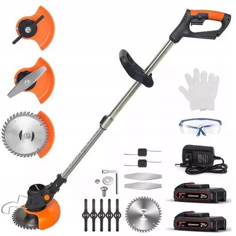 Aku Vyžínač Křovinořez Křovinořez V Sadě 4 Různých Typů Čepelí