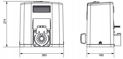 Zestaw Somfy Elixo 500 230V RTS Comfort Pack+ (1216450) do bram przesuwnych Kod producenta 1216450