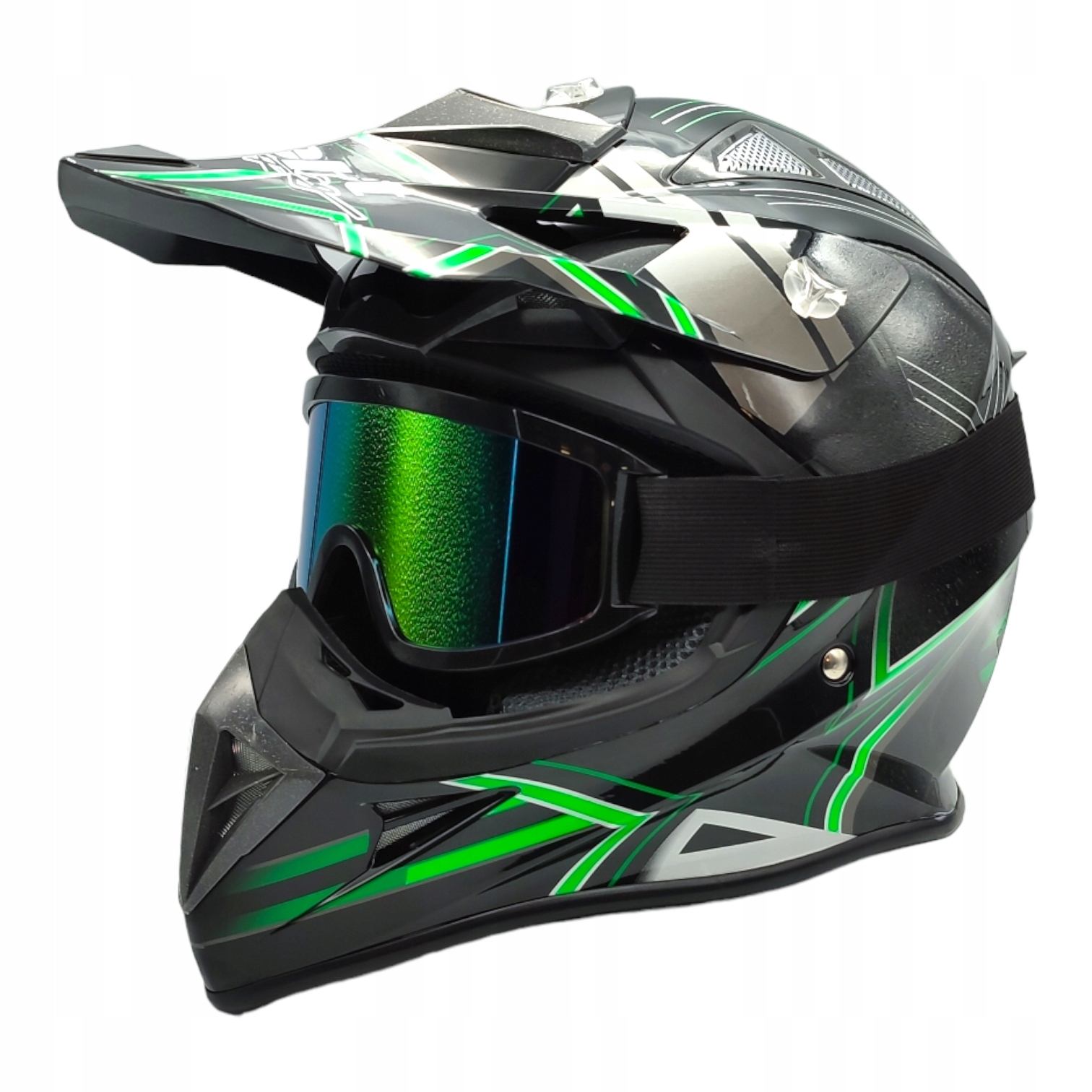 

Kask Motocyklowy Crossowy Enduro Quad XXL Gogle