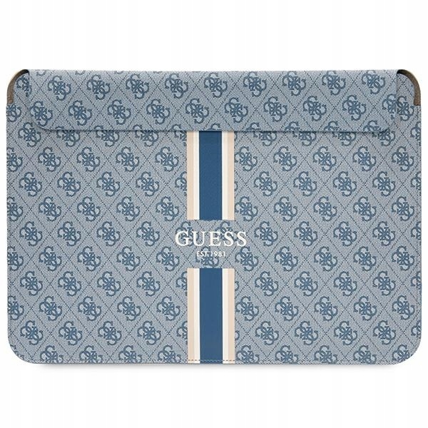 Pouzdro Guess pro notebook 14" 4G Printed Stripes Modré