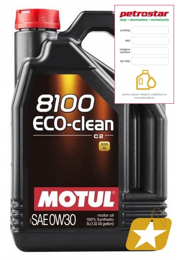 Motul 8100 Eco-clean C2 0W30 5L