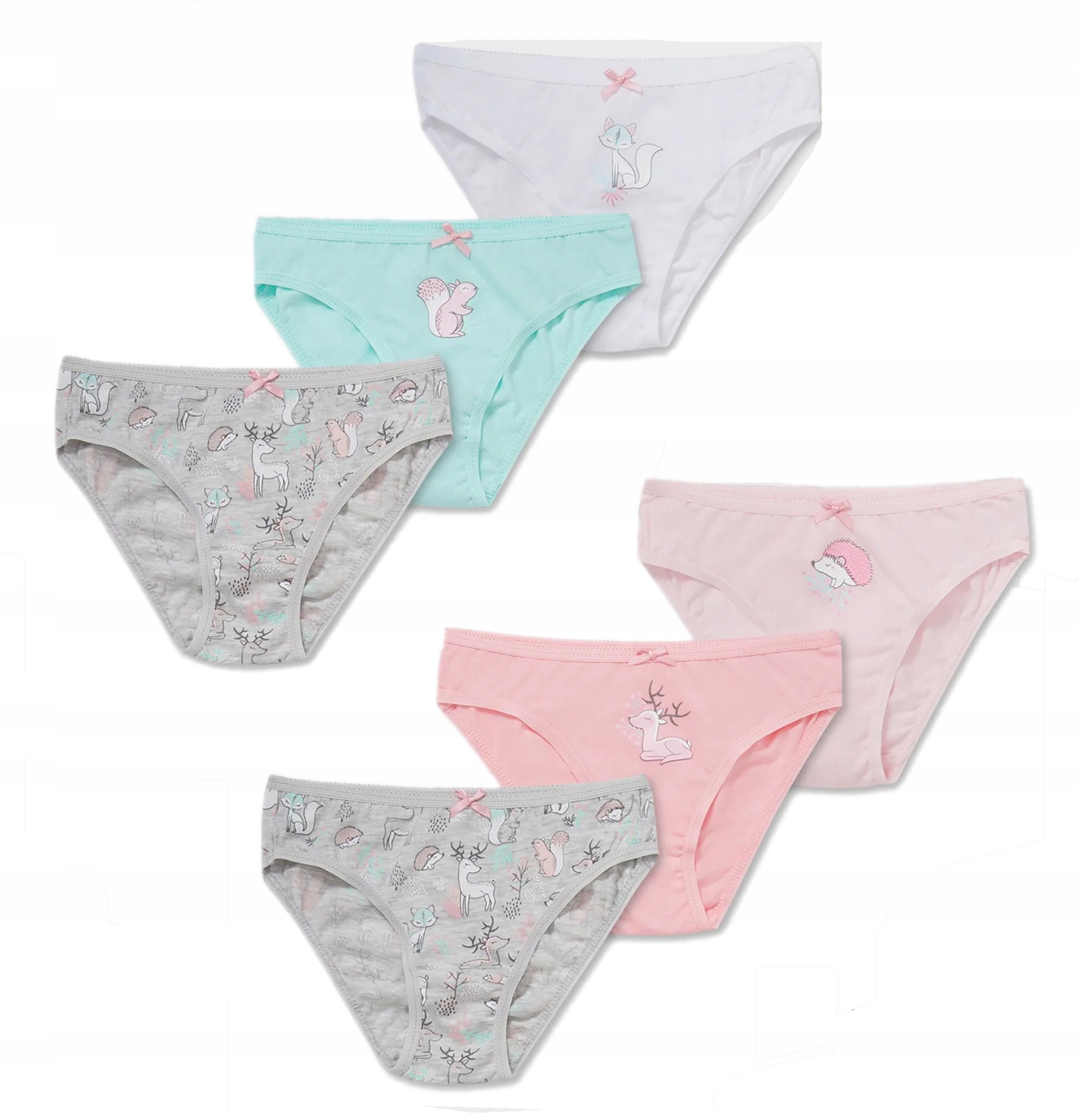 

C&a Majtki Figi Dziewczęce 6 Pack 98/104