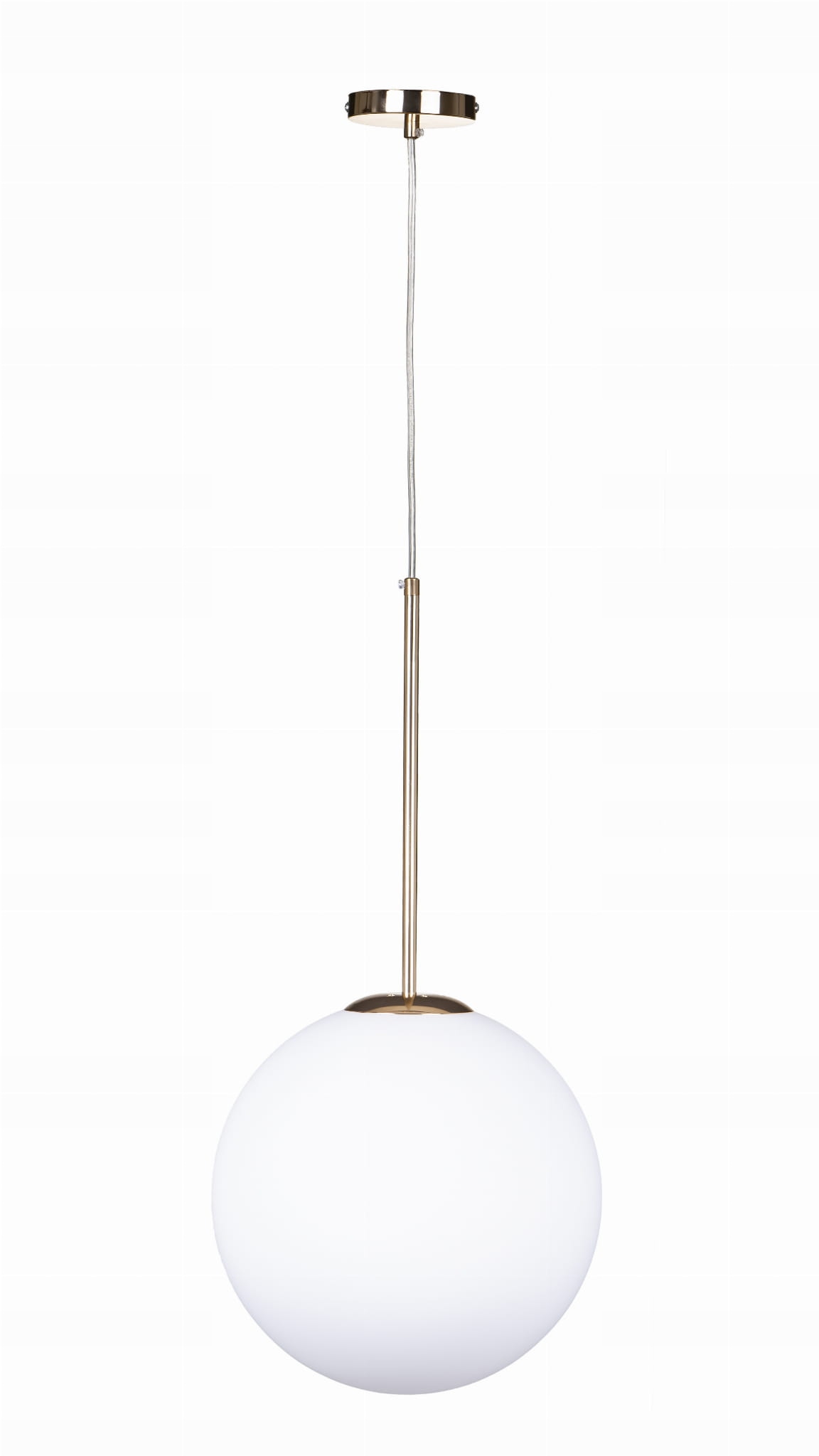 Závěsná lampa skleněná koule 20 cm Milky