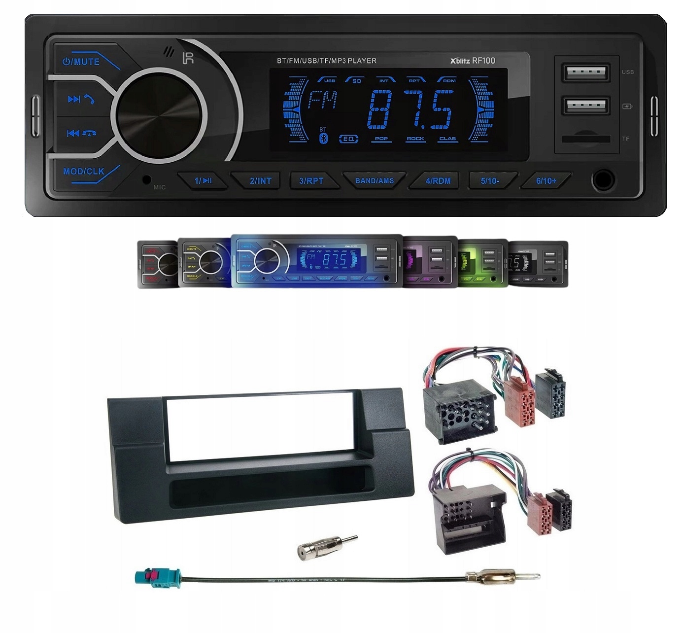 Xblitz RF100 Autorádio Bluetooth Usb Sd Bmw 5 (E39) X5 (E53)
