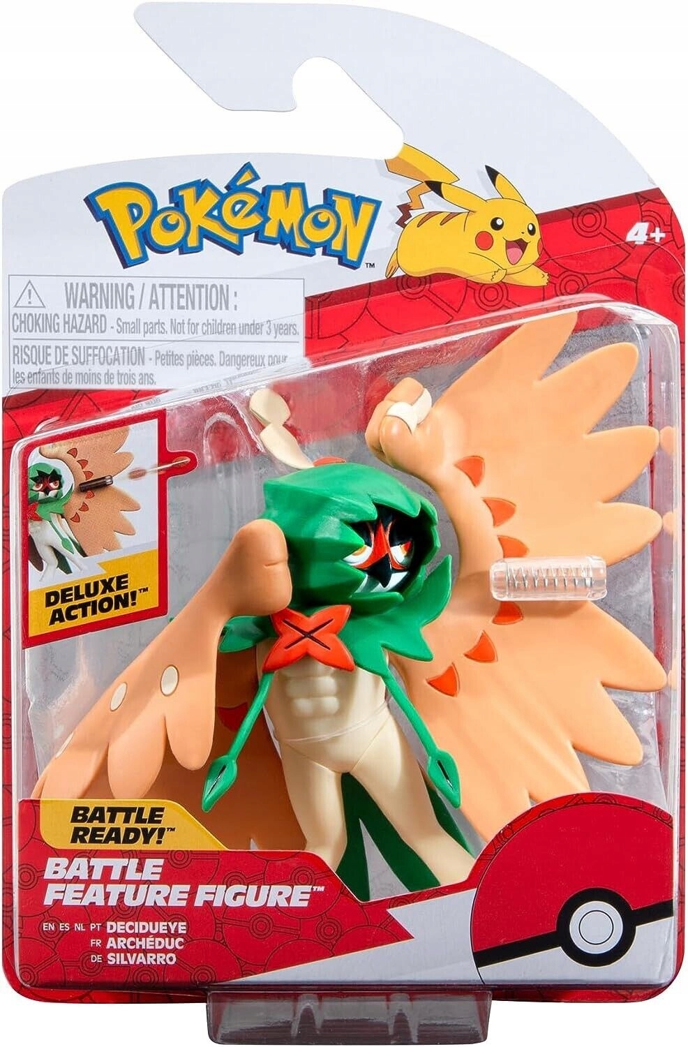 Figurka Pokemon Decidueye Archeduc z Funkcją Ataku