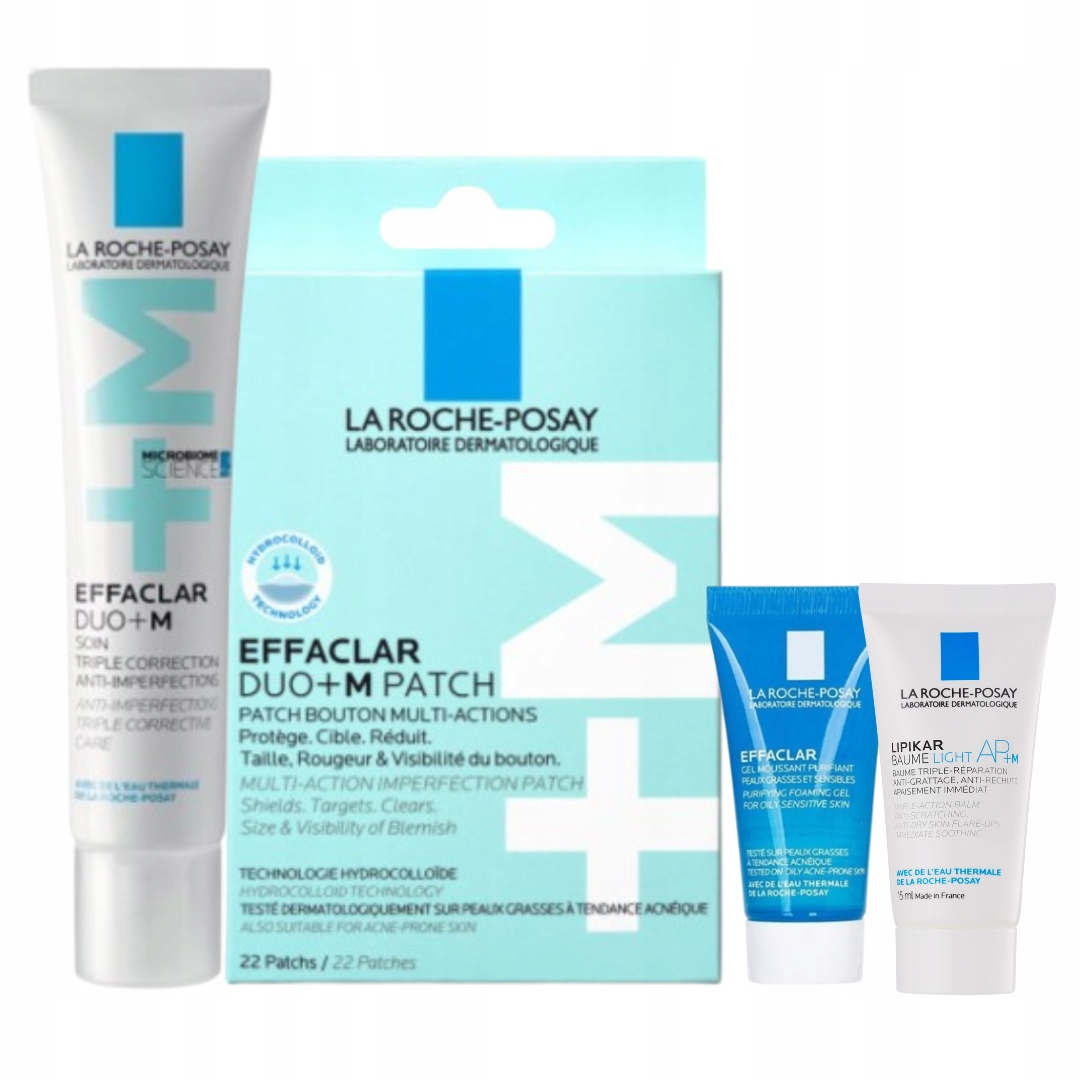 Zestaw La Roche-Posay Effaclar Duo+M Krem 40ml Plasterki punktowe 22 szt