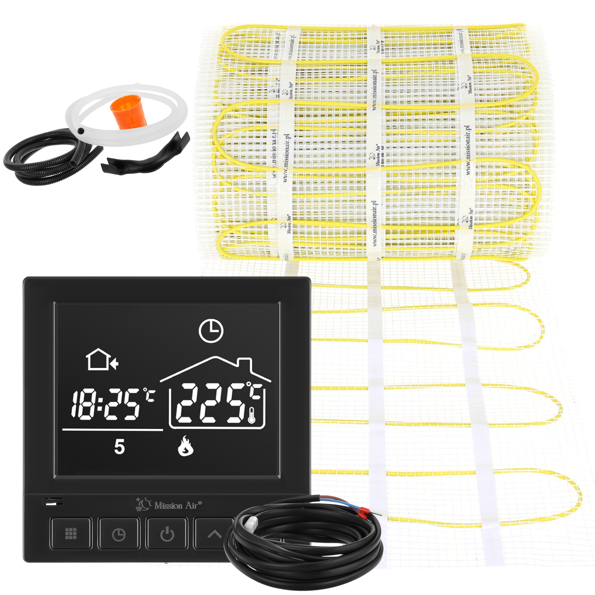 Set Vykurovacia rohož pod dlaždice MA-160W/m² 18 m²