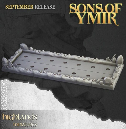 Dwarf Modular Movement Tray - Highlands Miniatures Oldhammer System Warhammer Fantasy Battle