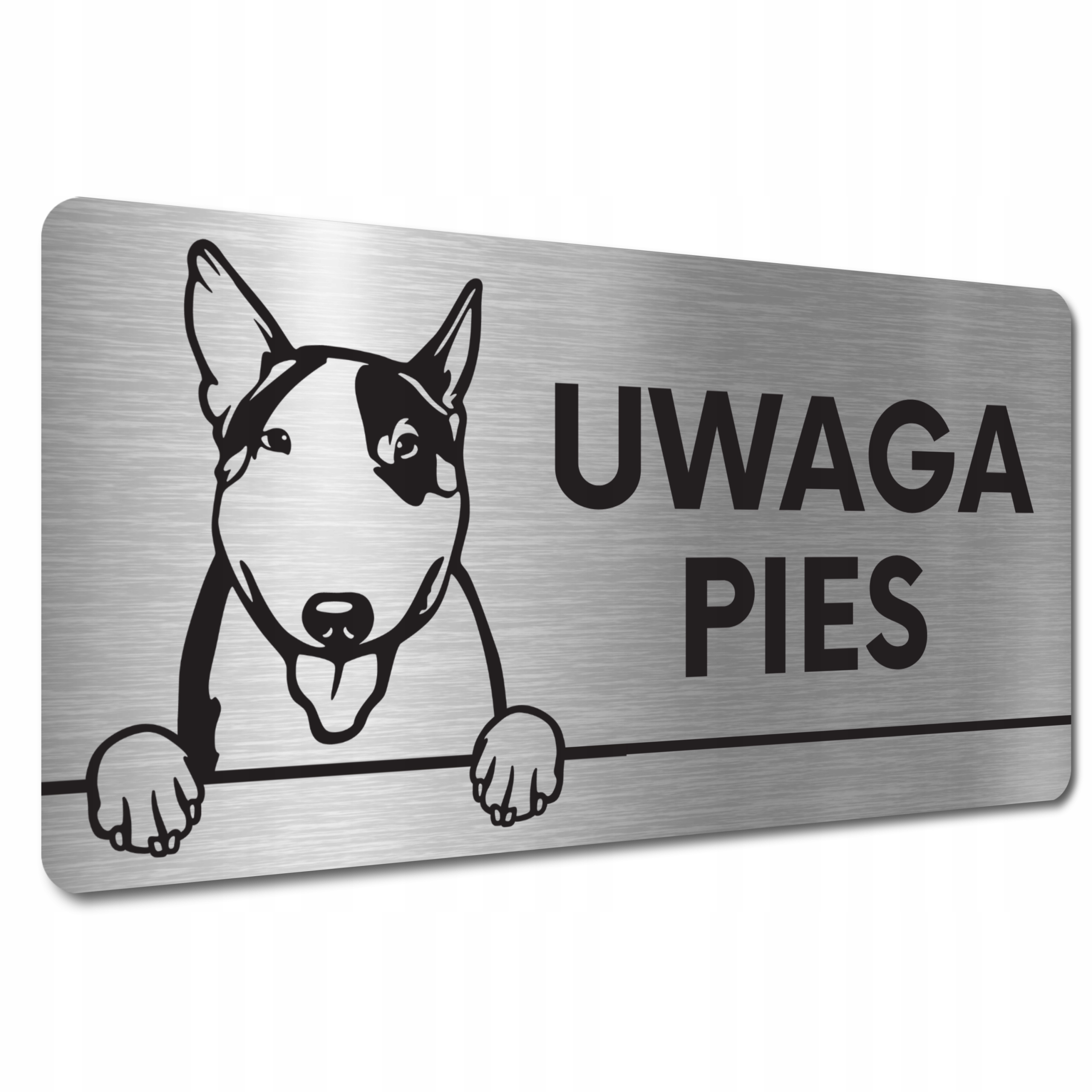 

Tabliczka Uwaga Zły Pies Bulterier Groźny Pies