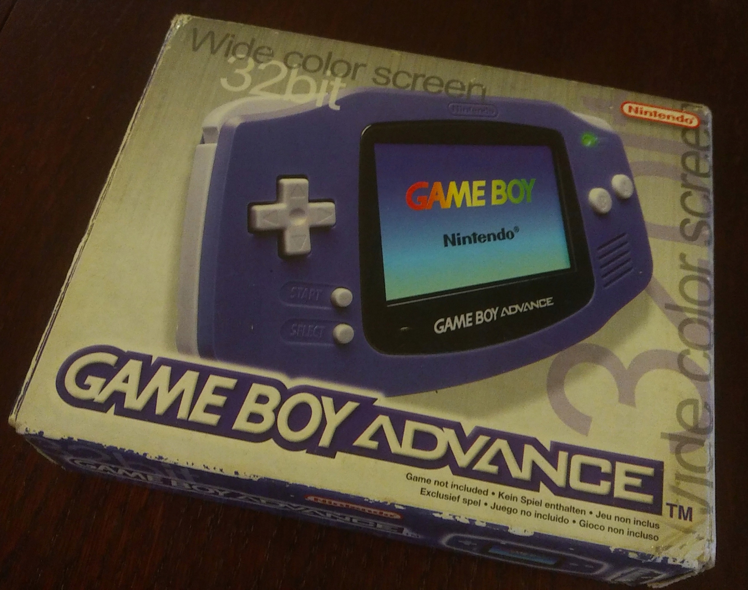 GAME BOY ADVANCE PLATINUM EDITION LIMITED