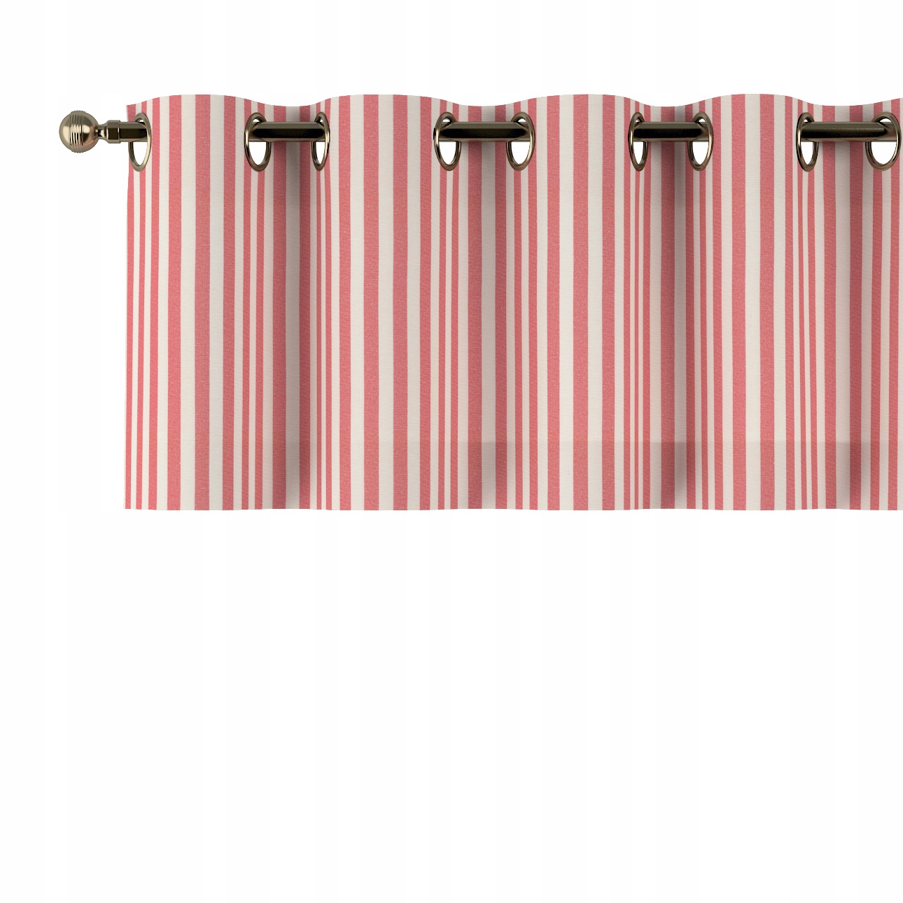 Lambrequin na kolieskach 390 x 40 cm, červený