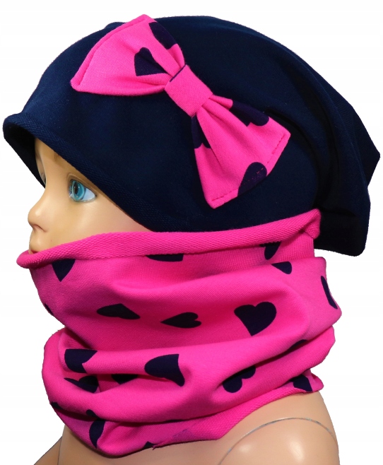 

Czapka i Komin Dla Dziewczynki Komplet 44-56