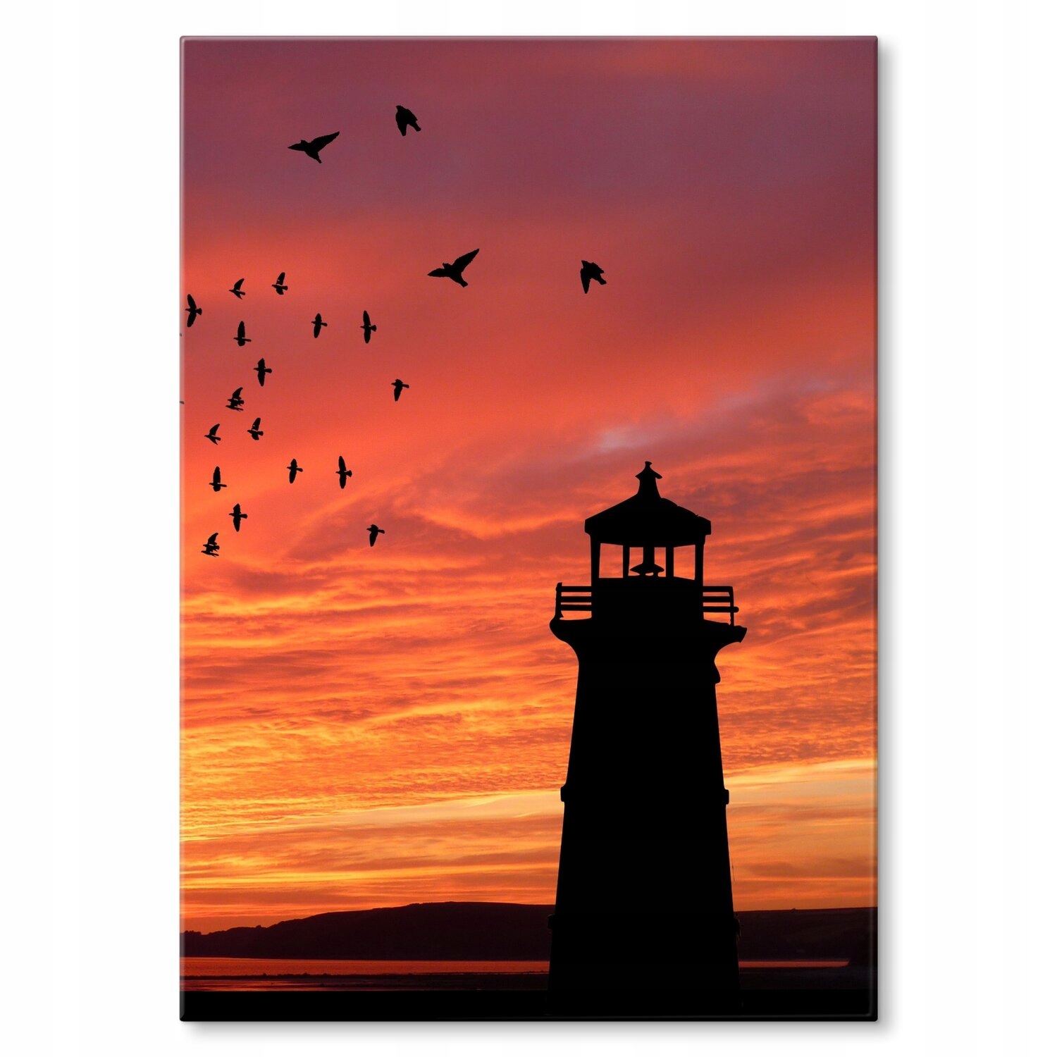 Kovový plakát Západ slunce nad mořem Dárek 42 x 59 cm