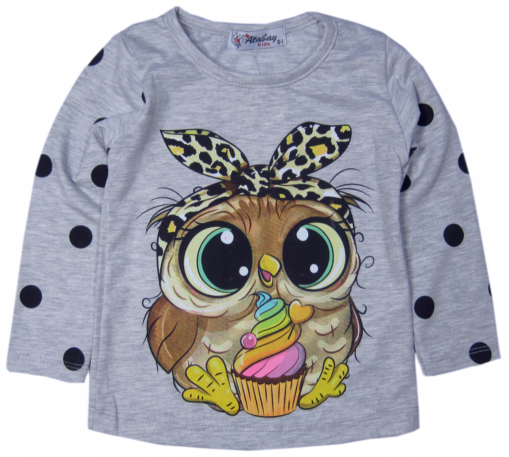 

Bluzka Bluzeczka T-shirt Nadruk Sowa S* 80/86