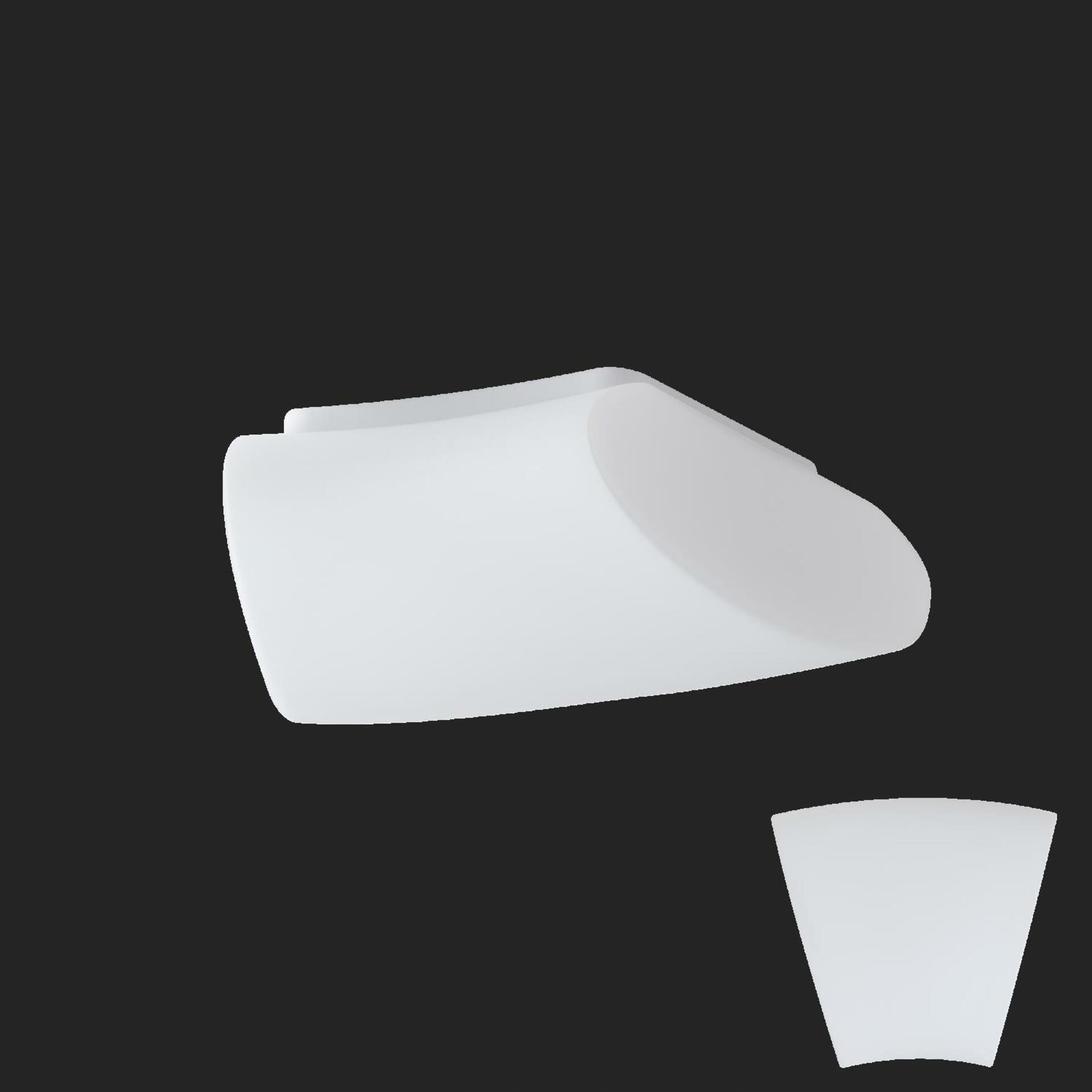 Osmont 59813 Altair 2 stropné/nástenné sklenené svietidlo biela IP41 4000 K 2