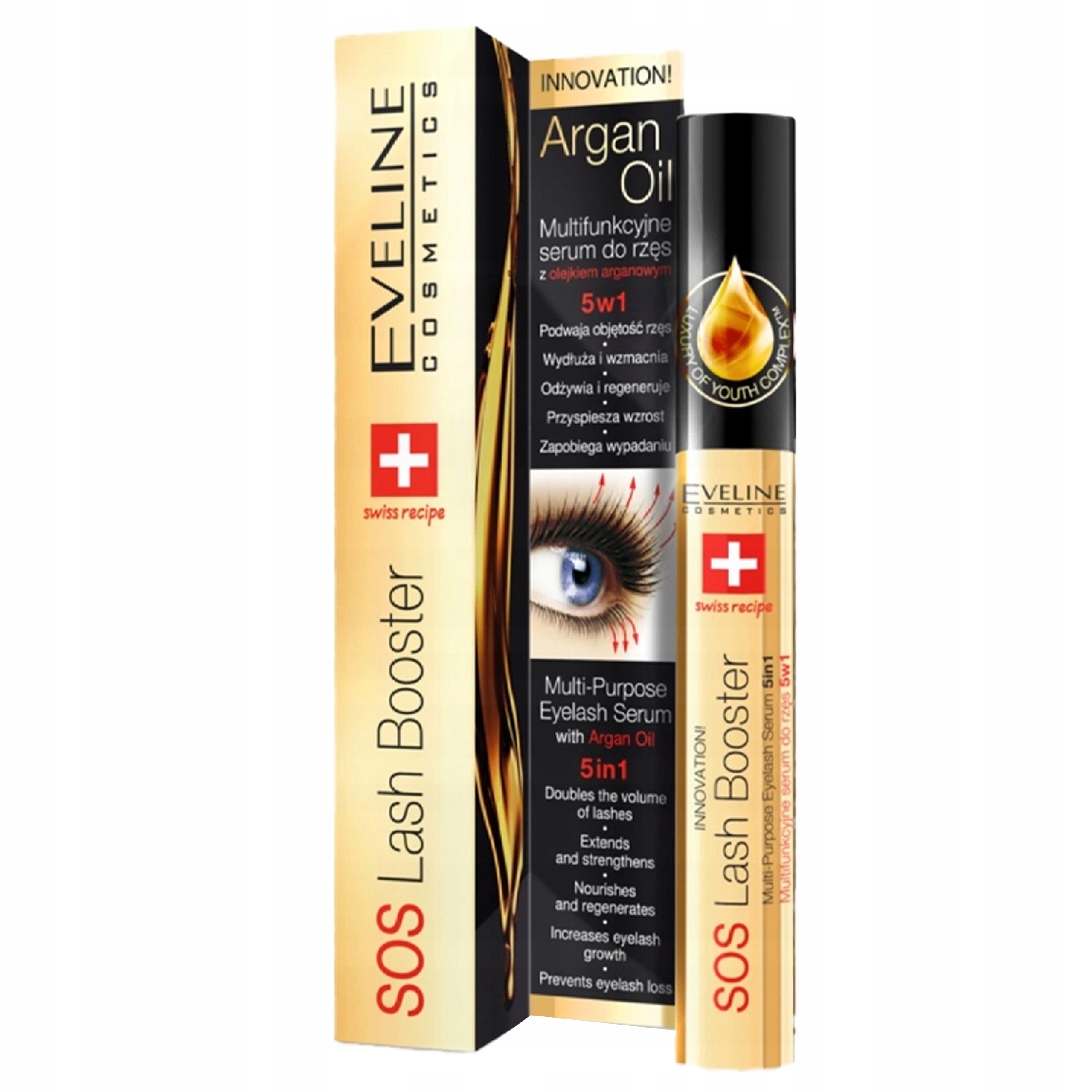 

Eveline 5W1 Serum Odżywka Do Rzęs Olejek Arganowy