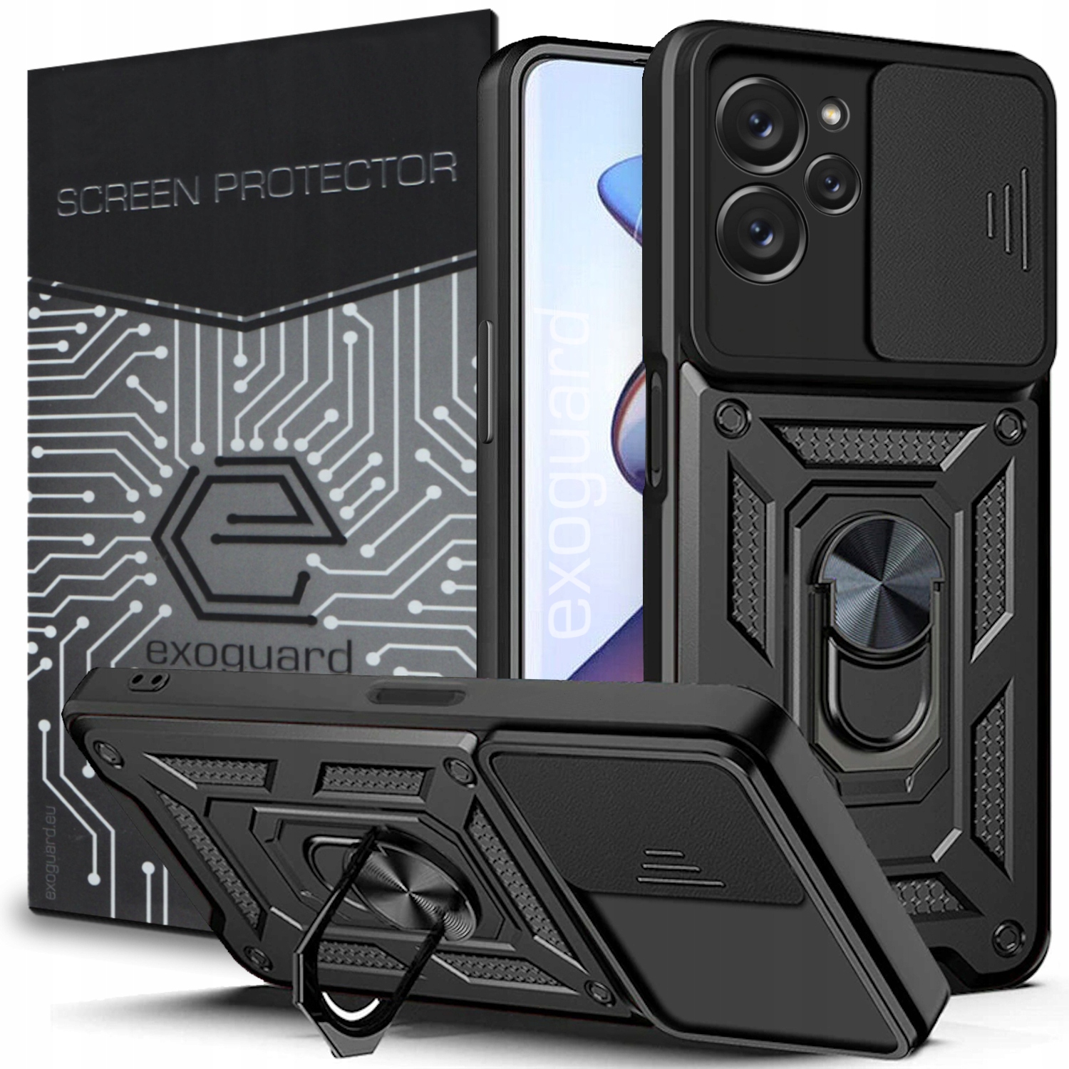 

Etui Pancerne Ring Obudowa+szkło do Realme 9i 5G