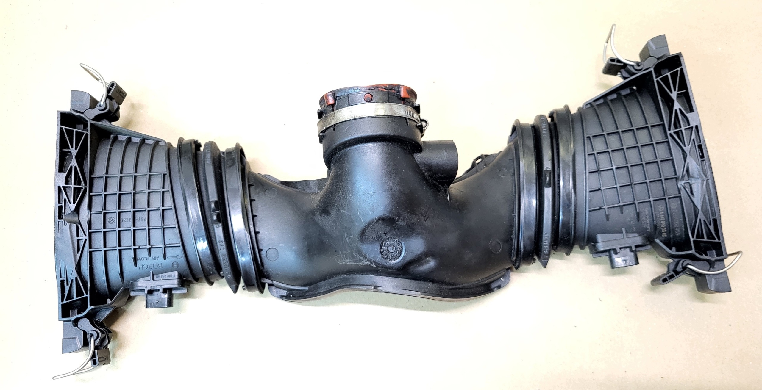 ansaugrohr kanal schlauch luft luftmassenmesser MERCEDES ML GL W164 350 CDI OE