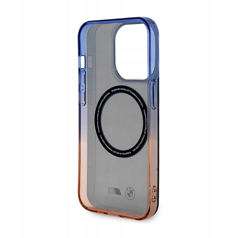 Bmw Gradient Bumper MagSafe Pouzdro pro iPhone 14 Pro Max (šedé)