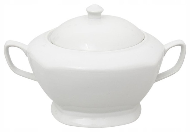 

Biała Waza Do Zupy 2.5L Na Zupę Porcelana Minc