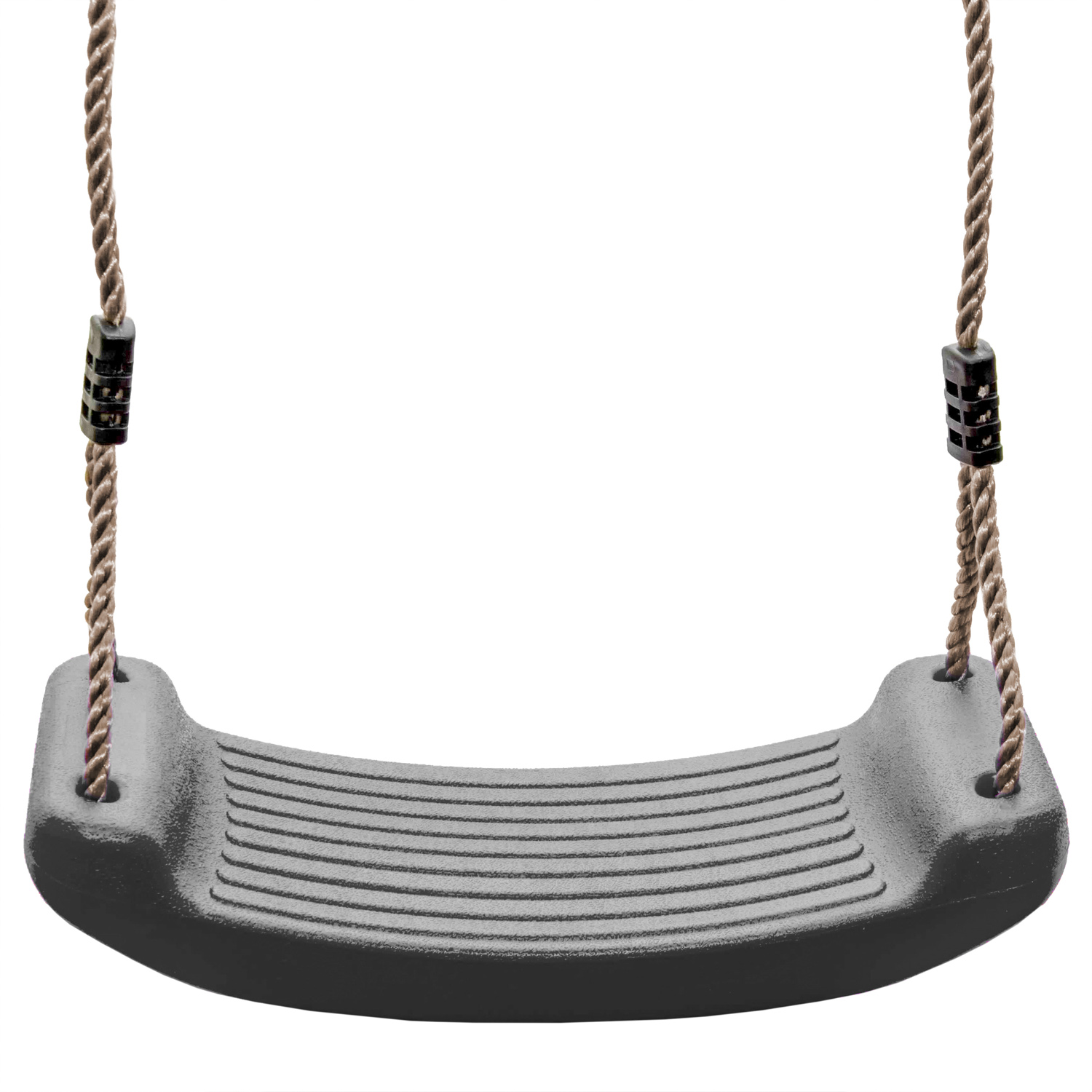 Huśtawka ogrodowa DESKA siedzisko Szare + ZESTAW 2 szt obejma 9x9cm Wiek dziecka 3 lata +