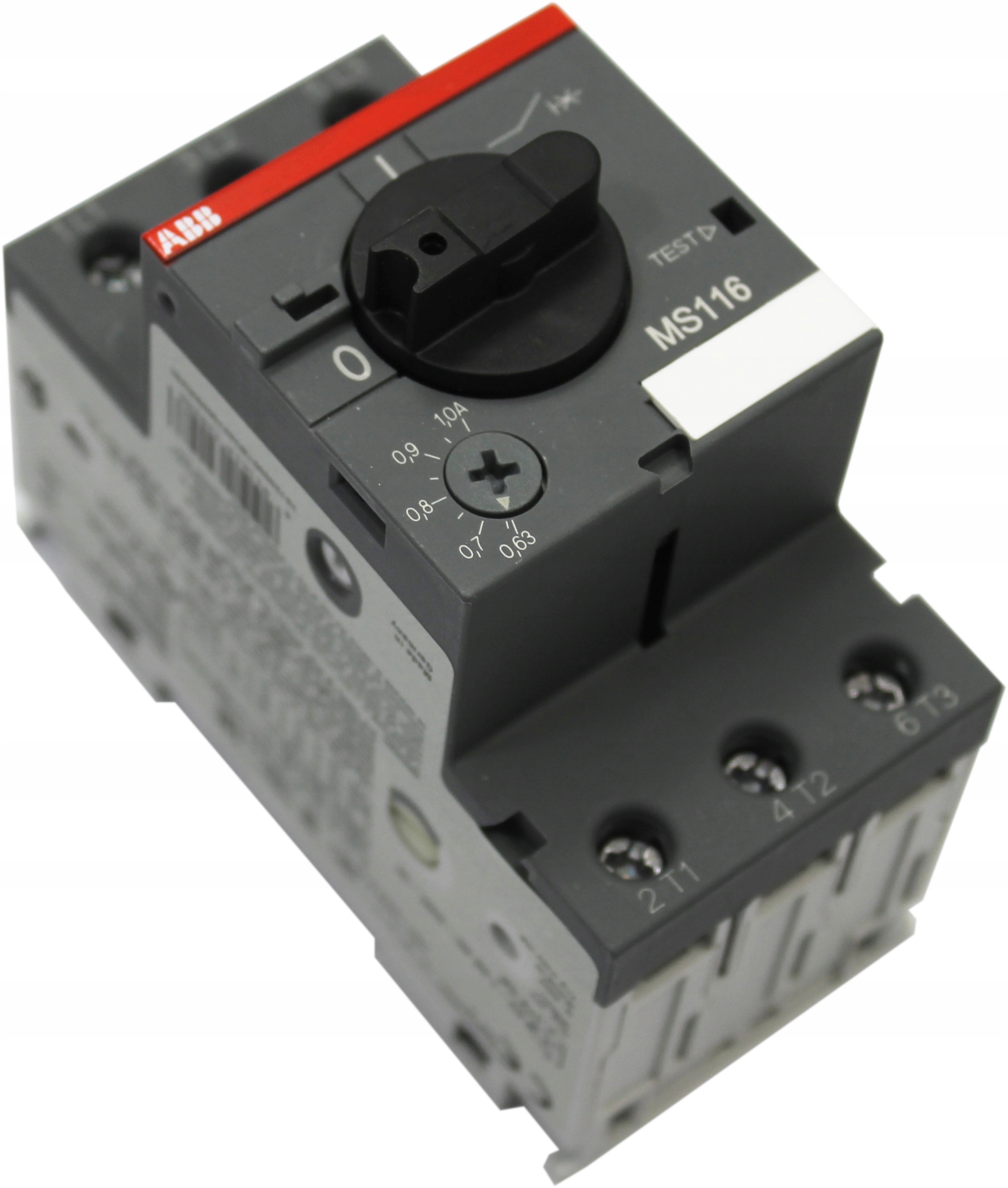 

Wyłącznik Silnikowy Termik 0,63-1A MS116-1.0 Abb