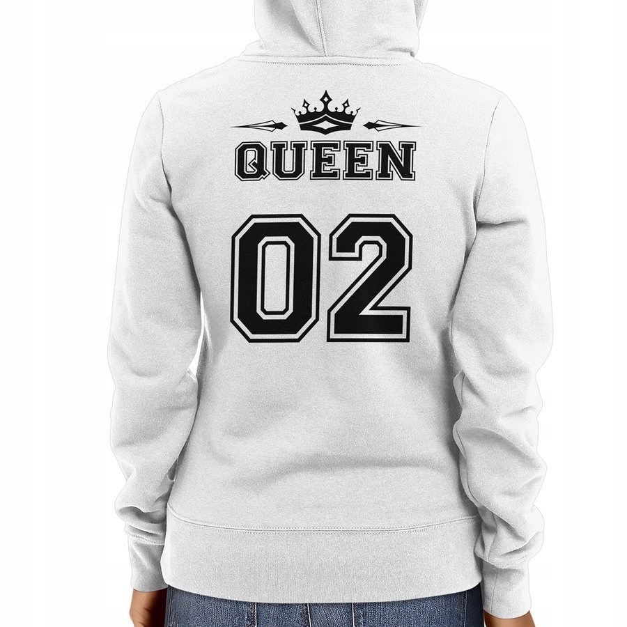 

Bluza na prezent dla niej - Queen, biała XL