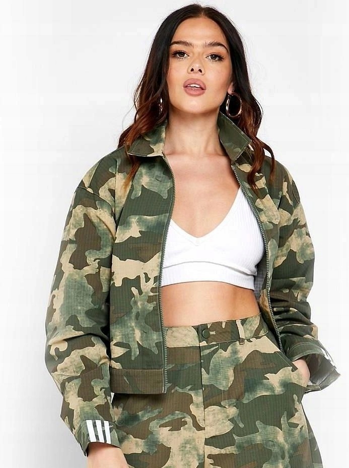 Adidas Originals Mikina Bunda Track Top Maskáčový Oversize ED7458 R L 40