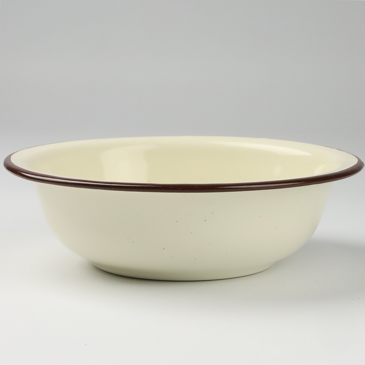 MISKA EMALIOWANA 18 CM NA ZUPĘ OWOCE WARZYWA EMALIA WZÓR KWIATY RETRO