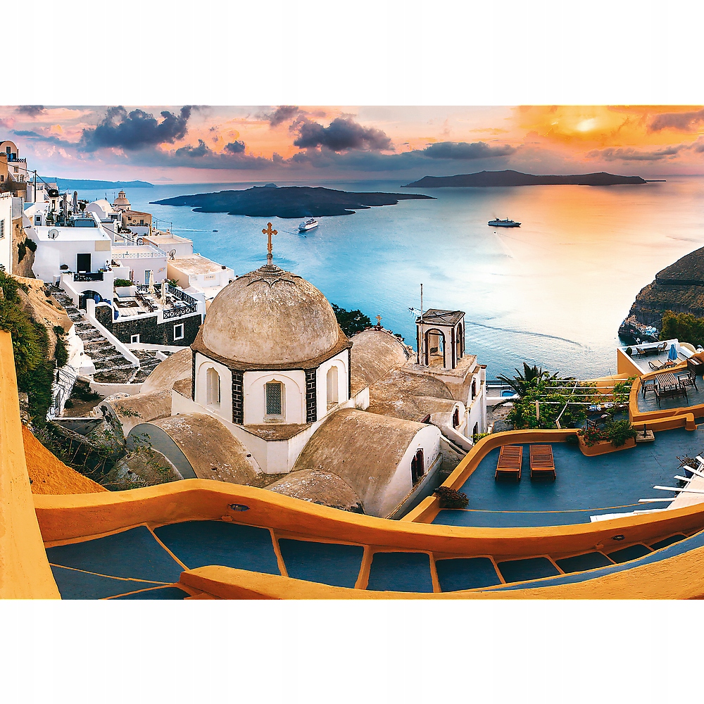 

Puzzle 1000 Miasto Krajobraz Widok Santorini Trefl