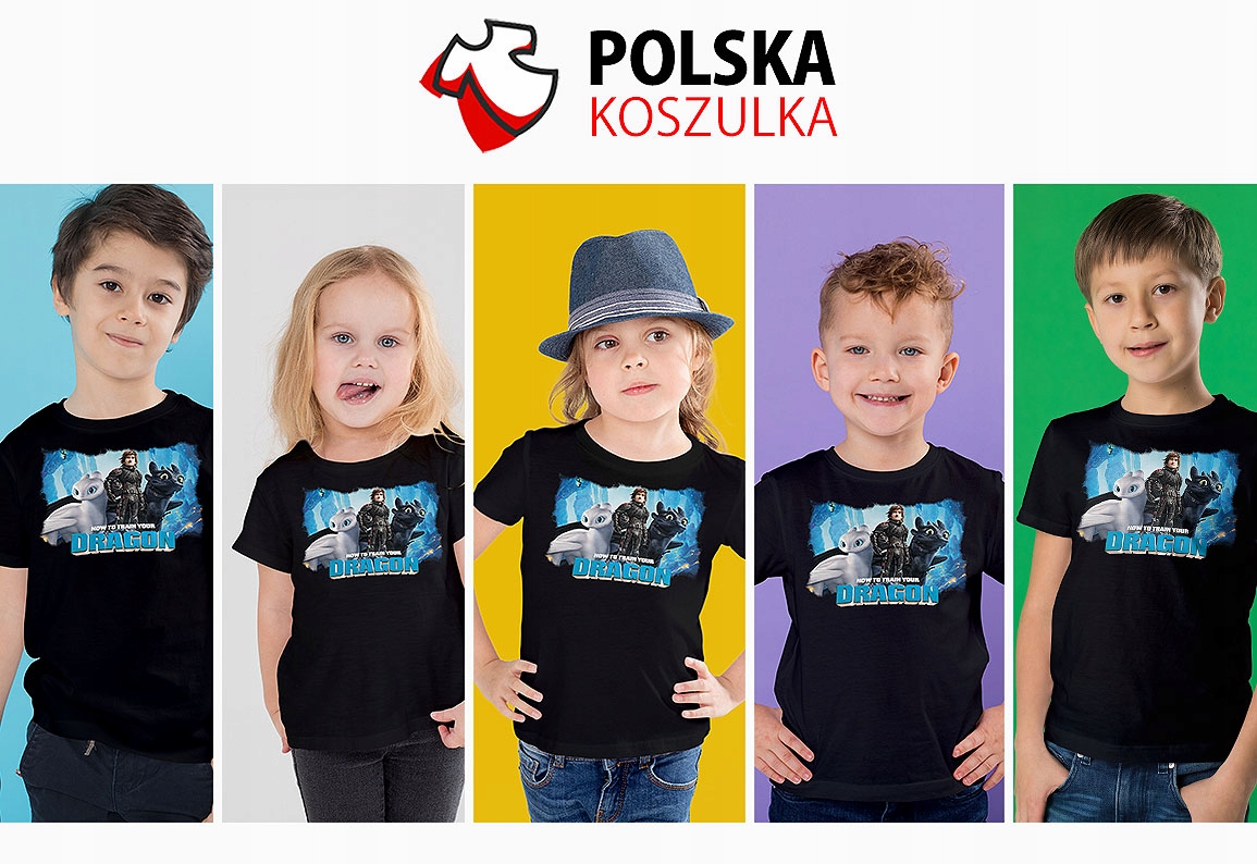 ZESTAW 3W1 KOSZULKA DLA DZIECI TATUAŻE NAKLEJKI JAK WYTRESOWAĆ SMOKA 164 Stan opakowania oryginalne