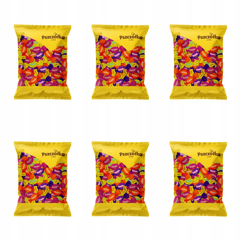 Pszczółka Karmelki Musss mix 4 smaki 1kg X6