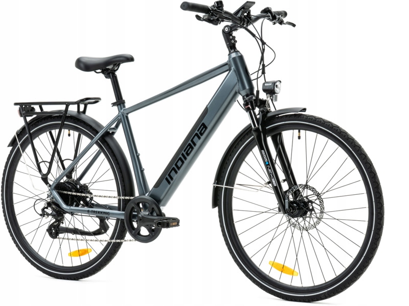 Rower elektryczny Indiana E-Trekking M20 28 cali Grafitowo-czarny